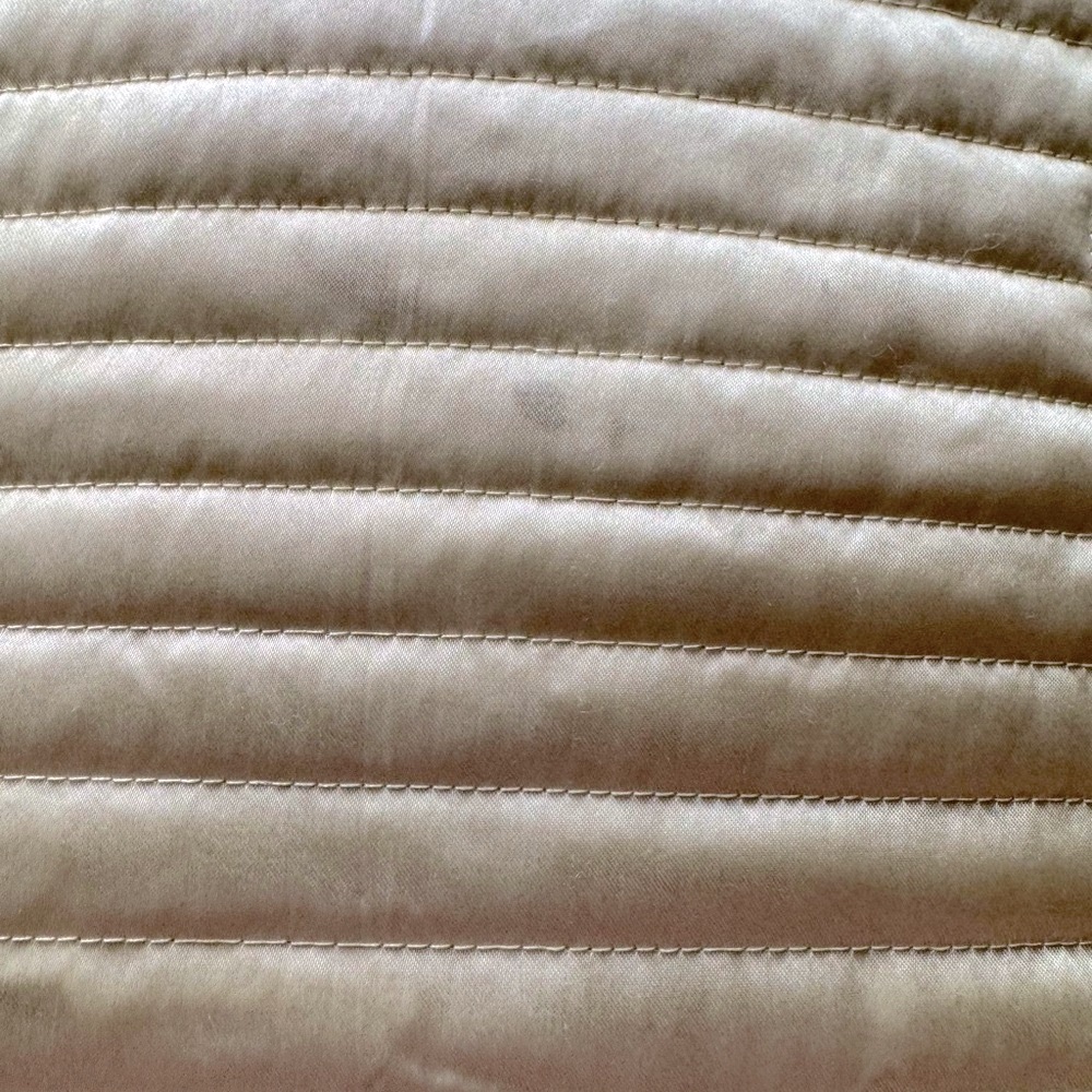 Serenta Quilted Satin Coverlet/Spread - Oversized - Gold - Picture 11 of 11